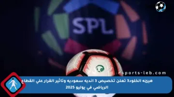 هيئة الخلود3 تعلن تخصيص 3 أندية سعودية وتأثير القرار على القطاع الرياضي في يوليو 2025